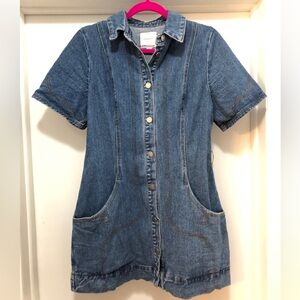 Cmeo Collective Lifetime Dress Blue Denim Size M